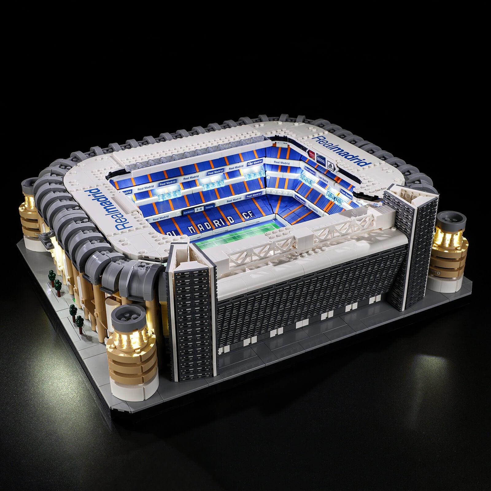 Lego Santiago Bernabéu Stadium 10299 light kit project