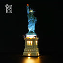add lights to LEGO Architecture 21042 The Statue of Liberty set