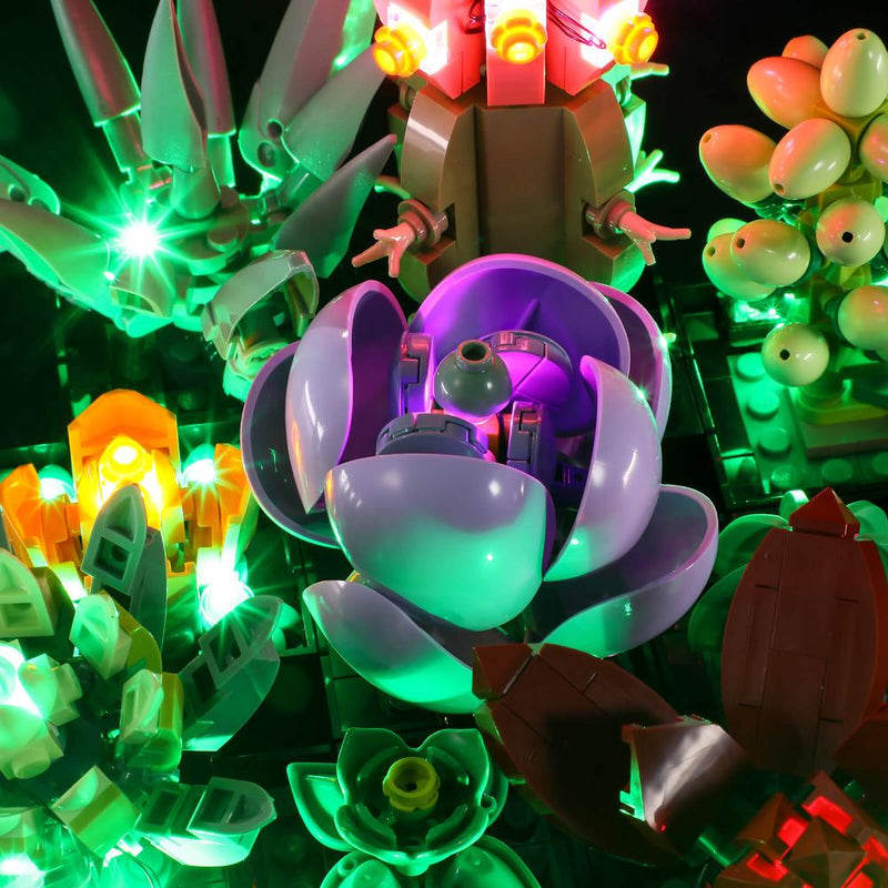 light up Lego Succulents 10309