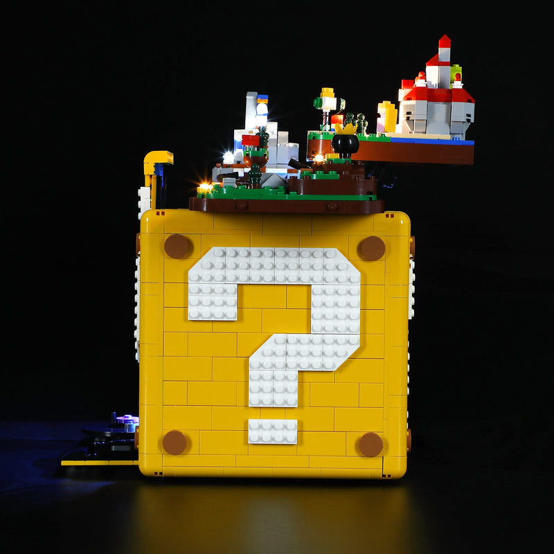 light up lego super mario 64 question block