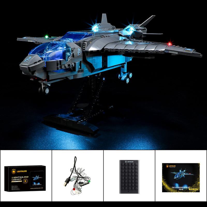 Lightailing light kit for The Avengers Quinjet 76248 