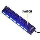 USB Hub 2.0 USB Splitter switch button